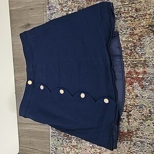 Harper Heritage Blue Button Skirt Size Medium